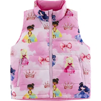 Calonie Kids' Casey Puffer Vest In Pink