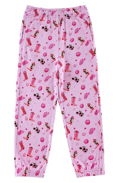 Calonie Kids' Fleece Joggers In Pink