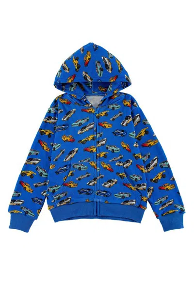 Calonie Kids' Graphic Full Zip Hoodie In Blue