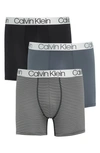 Calvin Klein 3-pack Performance Boxer Briefs In Gb9 Turbulence/
