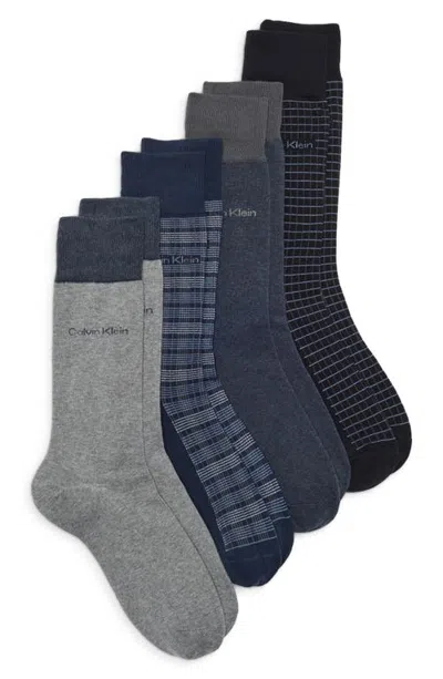 Calvin Klein Assorted 4-pack Holiday Crew Socks In Multi