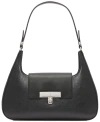 Calvin Klein Becky Small Shoulder Bag In Black Silv