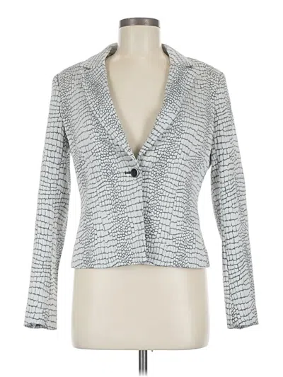 Pre-owned Calvin Klein Blazer Jacket In Silver