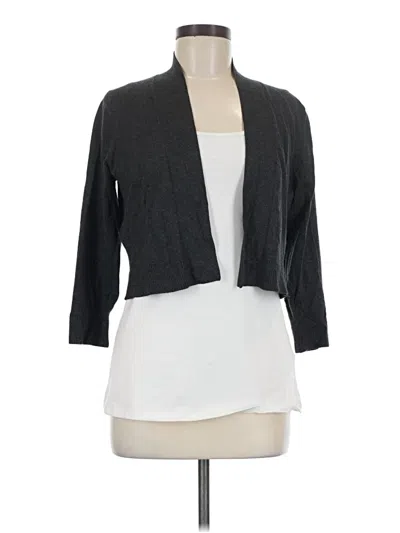 Pre-owned Calvin Klein Cardigan Sweater In Gray