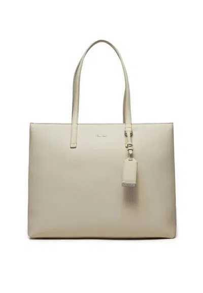 Calvin Klein Ck Must Shopper Bag Md_punubuck In Neutral