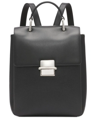 Calvin Klein Clove Small Backpack In Black Silv