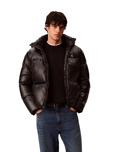 Calvin Klein Coats Black In Brown