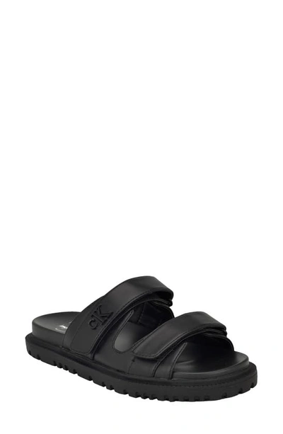 Calvin Klein Donnie Slide Sandal In Black