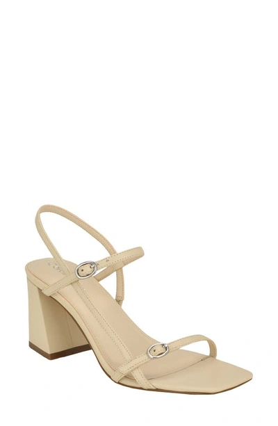 Calvin Klein Linella Sandal In Ivory - Leather
