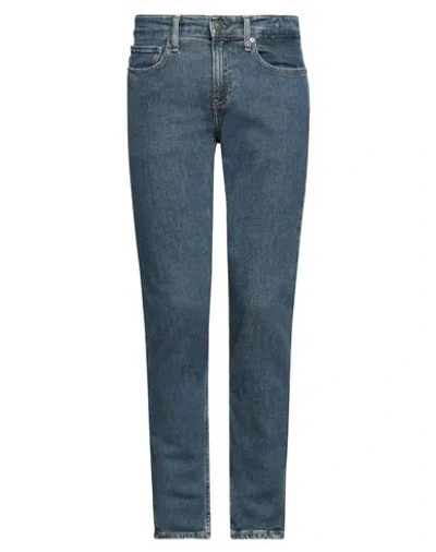 Calvin Klein Man Jeans Blue Size 34w-32l Cotton, Elastane