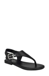 Calvin Klein Moraca Ankle Strap Sandal In Black - Faux Leather - Polyurethane