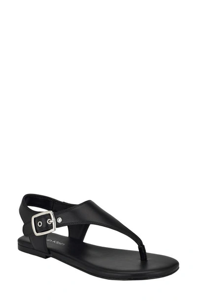 Calvin Klein Moraca Ankle Strap Sandal In Black