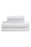 Calvin Klein Pearl Edge 300 Thread Count Sateen Sheet Set In White