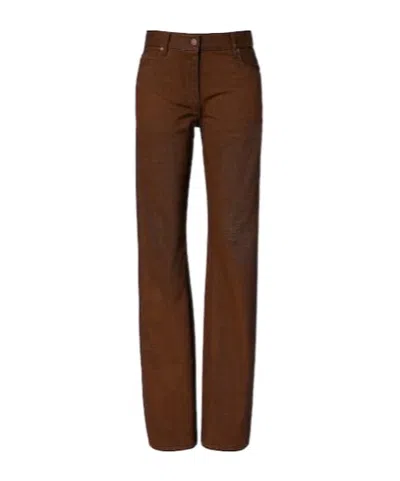 Calvin Klein Straight Jeans In Brown