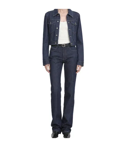 Calvin Klein Straight-leg Jeans In Dark Blue