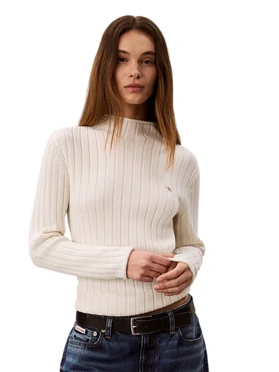 Calvin Klein Sweaters White In Neutral