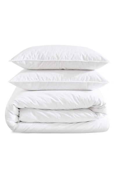 Calvin Klein Washed Percale Comforter & Shams Set In White