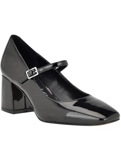 Calvin Klein Women's Jatlee Mary Jane Square Toe Block Heel Dress Pumps In Black