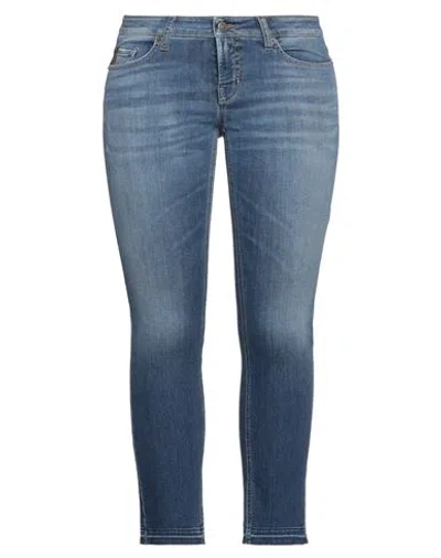 Cambio Woman Jeans Blue Size 14 Cotton, Elastomultiester, Elastane