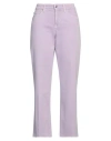 Cambio Woman Jeans Lilac Size 8 Cotton, Elastomultiester, Elastane In Purple