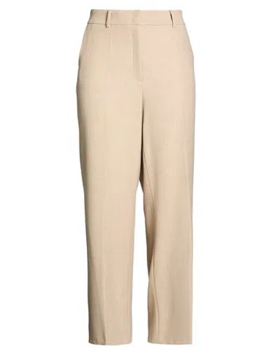 Cambio Woman Pants Sand Size 16 Polyester, Viscose, Wool, Elastane