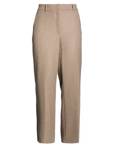 Cambio Woman Pants Taupe Size 16 Polyester, Viscose, Wool, Elastane In Gray