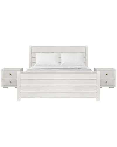 Camden Isle Caroline Wooden Platform Bed With 2 Nightstands 2