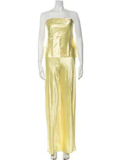 Pre-owned Cami Nyc Pant Set W/ Tags In Yellow
