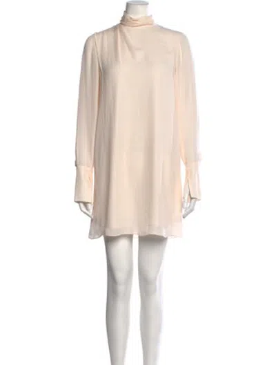 Pre-owned Camilla And Marc Silk Mini Dress In Neutrals