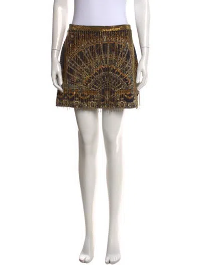 Pre-owned Camilla Silk Mini Skirt In Neutrals