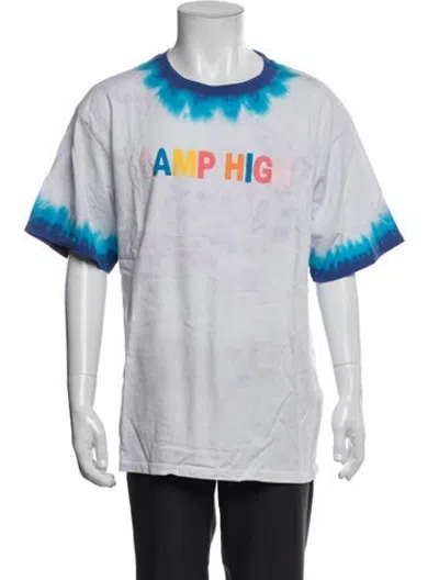 Pre-owned Camp High Graphic Print Crew Neck T-shirt In White