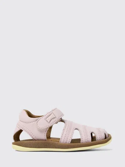 Camper Kids'  Bicho Leather Sandals In Pink