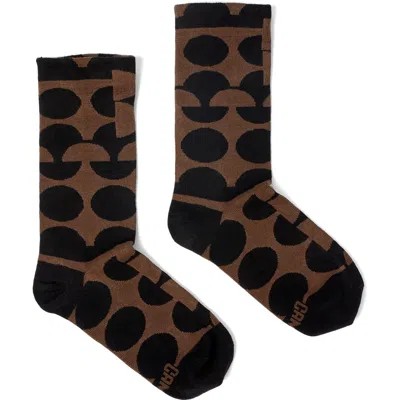Camper Socks For Unisex In Black,brown