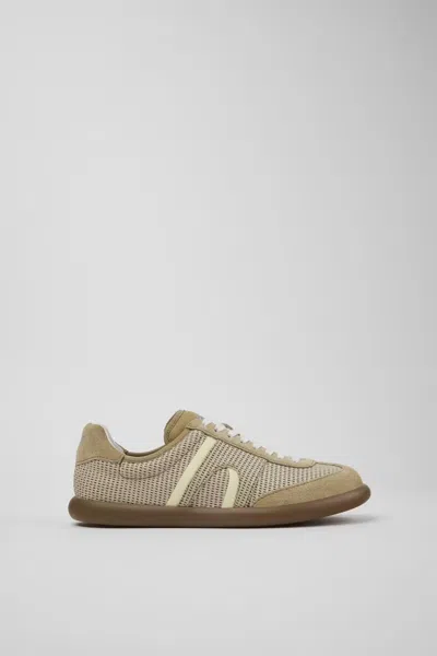 Camper Unisex Pelotas Soller Sneakers In Brown Yellow In Gray