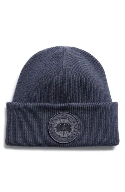 Canada Goose Arctic Merino Wool Toque Beanie In Dusk Blue