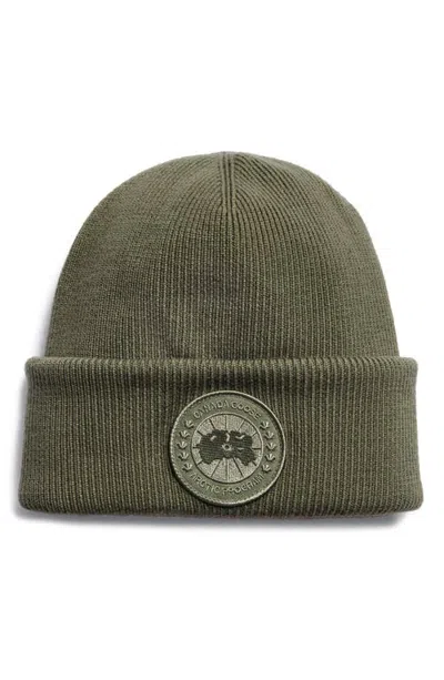 Canada Goose Arctic Merino Wool Toque Beanie In Vireo Green
