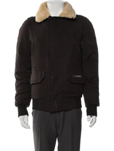 Pre-owned Canada Goose Bomber Jacket In Brown