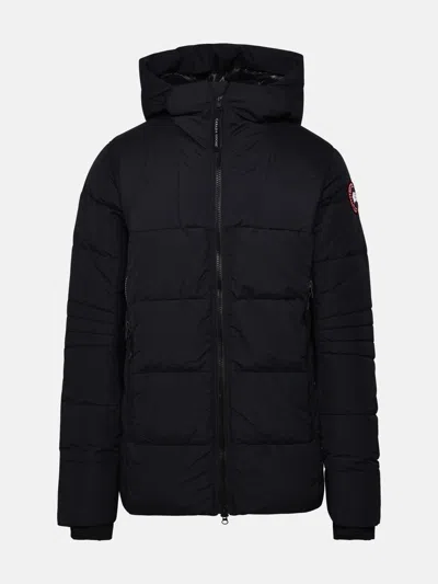 Canada Goose Hybridge Down Jacket In Black Polyamide