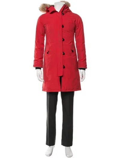 Pre-owned Canada Goose Kids' Red Down Coat