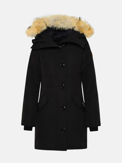 Canada Goose Viscose 100 Black Nylon Parka