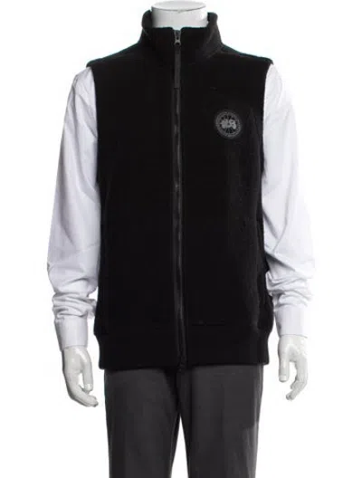 Pre-owned Canada Goose Wool Vest In Black