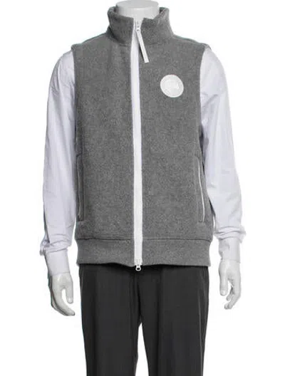 Pre-owned Canada Goose Wool Vest In Grey
