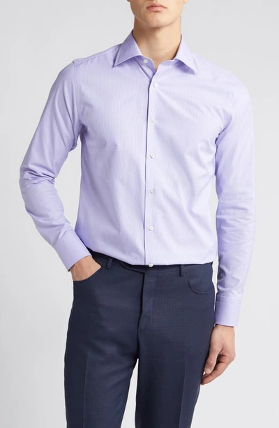 Canali Impeccabile Regular Fit Fancy Dress Shirt In Pink