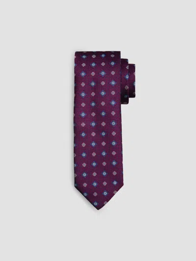 Canali Men's Medallion Silk Tie In Purple