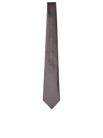 Canali Silk Tie In Grey