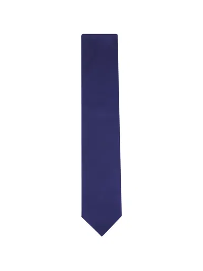 Canali Textured Tie In Blue