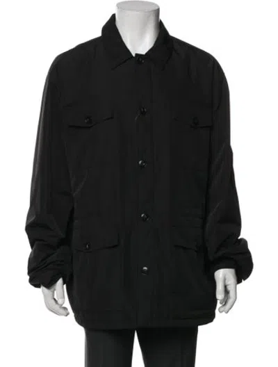 Pre-owned Canali Utility Jacket W/ Tags In Black
