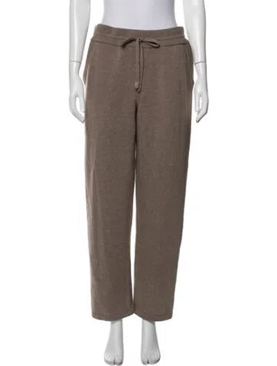Pre-owned Canali Wool Straight Leg Pants W/ Tags In Brown/neutrals