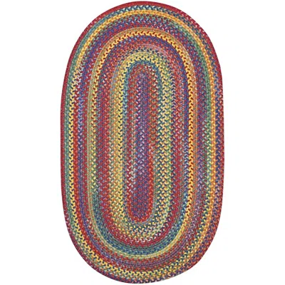 Capel Inc. Capel American Traditions Braided Wool Indoor Oval Area Rug In Multi