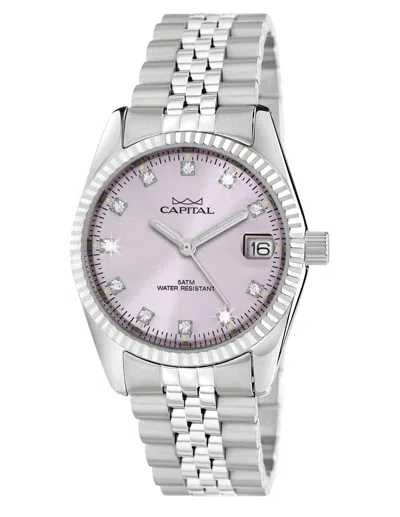 Capital Donna Watch  Ax23-05-lz 32 Mm In Pink